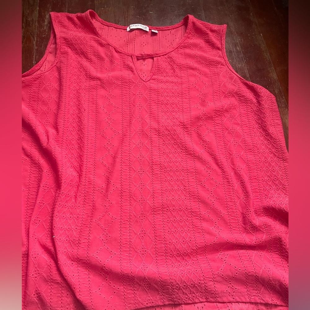 Pink Dressy Tank Top